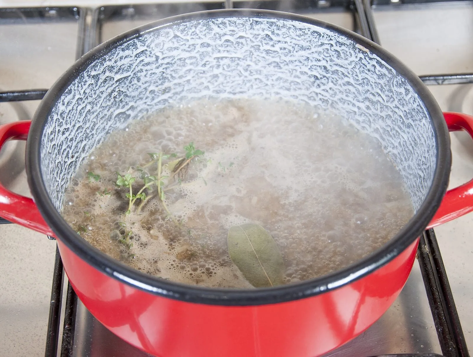 Pork loin in brandy and cream. Add the wine, mustard, and herbs | https://theyumyumclub.com/2019/05/01/pork-loin-brandy-cream/