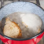 Pork loin in brandy and cream. Add back the pork loin | https://theyumyumclub.com/2019/05/01/pork-loin-brandy-cream/