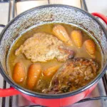 Pork loin in brandy and cream. Pork casserole ready | https://theyumyumclub.com/2019/05/01/pork-loin-brandy-cream/