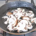 Pork loin in brandy and cream. Add the mushrooms | https://theyumyumclub.com/2019/05/01/pork-loin-brandy-cream/