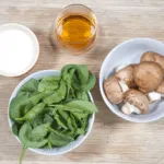 Pork loin in brandy and cream. Gather all of the ingredients together | https://theyumyumclub.com/2019/05/01/pork-loin-brandy-cream/