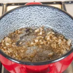 Pork loin in brandy and cream. Cook the onion until soft | https://theyumyumclub.com/2019/05/01/pork-loin-brandy-cream/