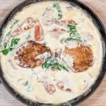 Pork loin in brandy and cream | https://theyumyumclub.com/2019/05/01/pork-loin-brandy-cream/