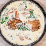 Pork loin in brandy and cream | https://theyumyumclub.com/2019/05/01/pork-loin-brandy-cream/