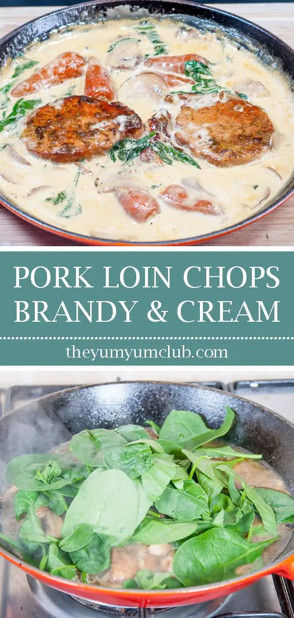 Pork loin in brandy and cream | https://theyumyumclub.com/2019/05/01/pork-loin-brandy-cream/