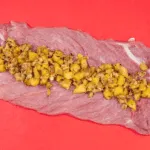 Streaky & apple pork tenderloin. Add the apple stuffing | https://theyumyumclub.com/2019/05/19/streaky-apple-pork-tenderloin/