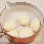 Cheddar topped shepherd's pie. Boil the potatoes | https://theyumyumclub.com/2019/05/16/cheddar-topped-shepherds-pie/