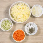 Cheddar topped shepherd's pie. Prepare the ingredients | https://theyumyumclub.com/2019/05/16/cheddar-topped-shepherds-pie/
