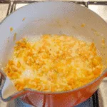 Cheddar topped shepherd's pie. Soften the carrots and leeks