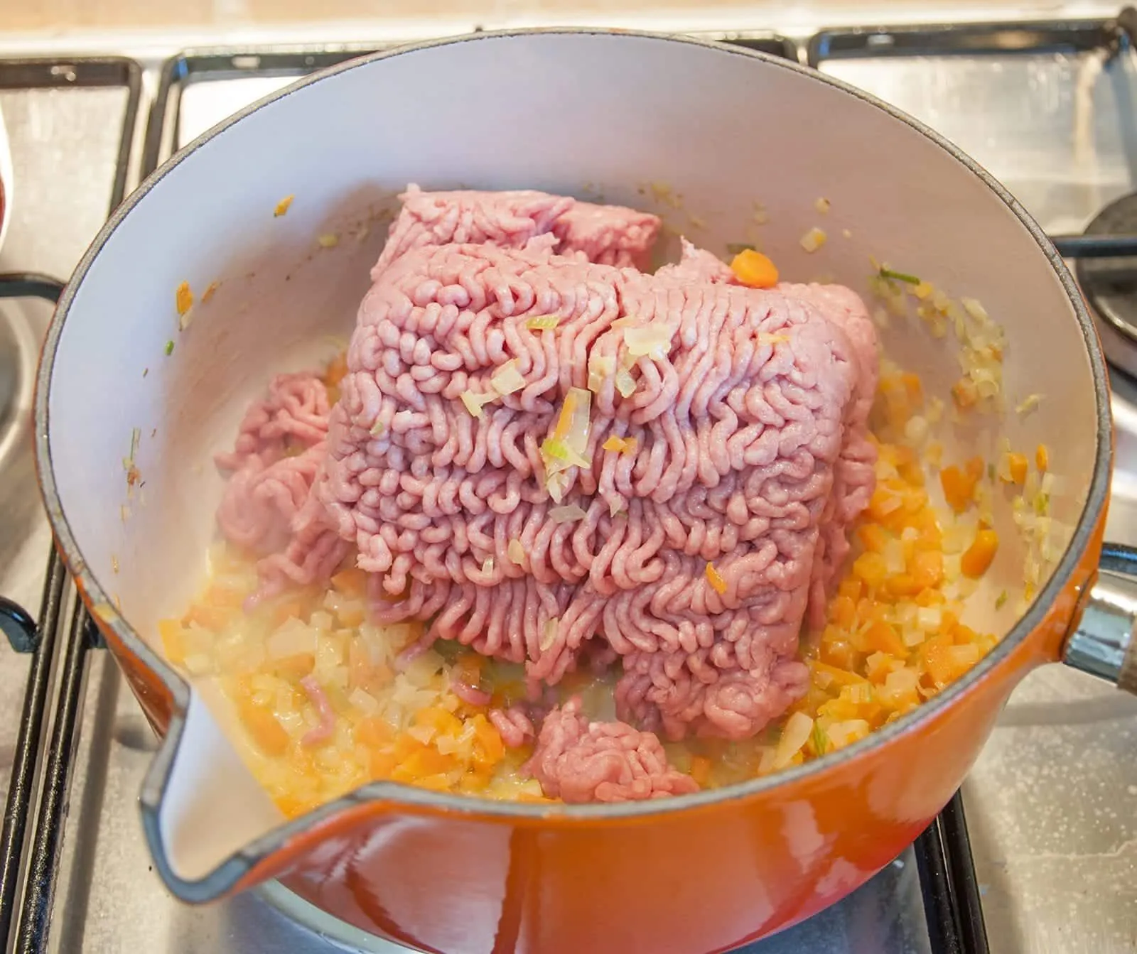 Cheddar topped shepherd's pie. Add the minced lamb