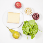 Gather the ingredients together | https://theyumyumclub.com/2019/06/10/cashew-cranberry-comte-fruit-salad/