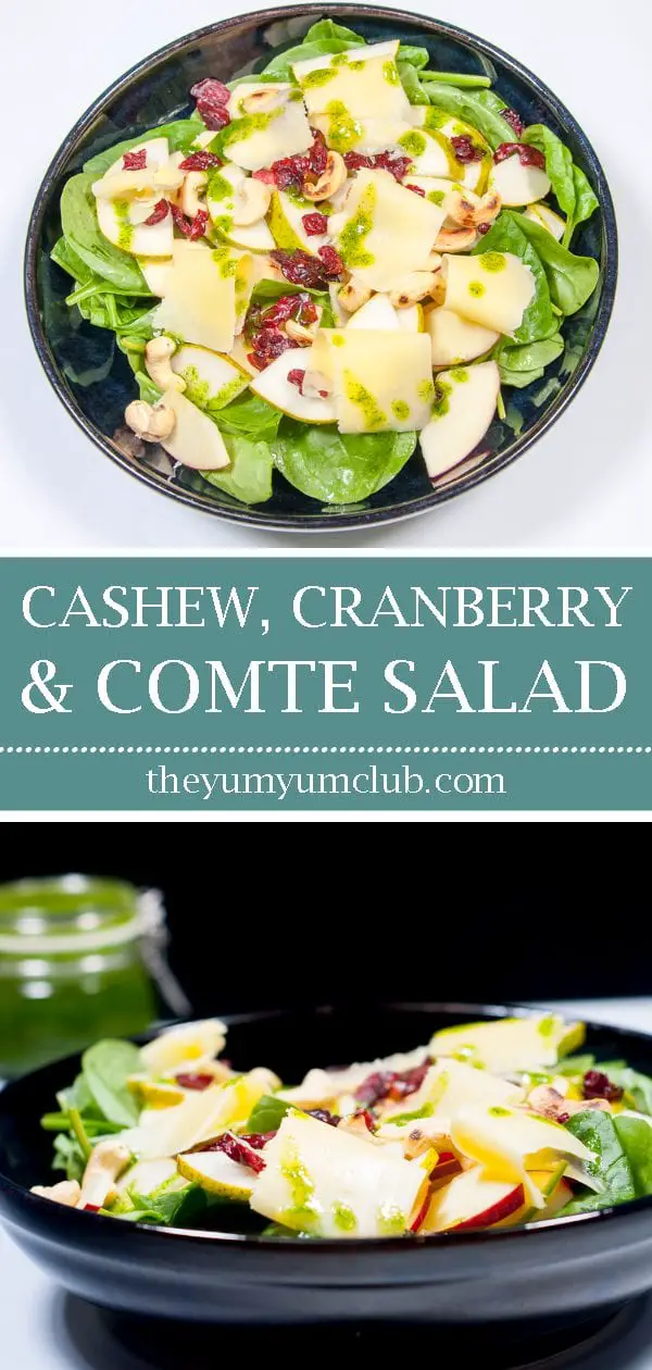 Cashew, Cranberry and Comte Fruit Salad | https://theyumyumclub.com/2019/06/10/cashew-cranberry-comte-fruit-salad/