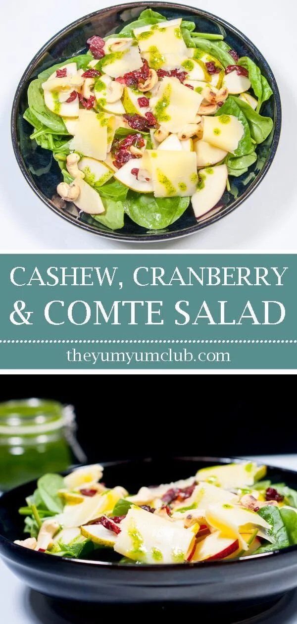 Cashew, Cranberry and Comte Fruit Salad | https://theyumyumclub.com/2019/06/10/cashew-cranberry-comte-fruit-salad/