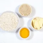 Gather the ingredients together | https://theyumyumclub.com/2019/06/01/extra-soft-and-chewy-flapjacks/
