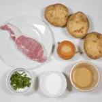 Gather the ingredients | https://theyumyumclub.com/2019/06/24/bavarian-potato-salad-bacon/