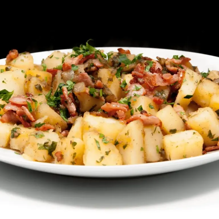 Classic Bavarian Potato Salad With Bacon | https://theyumyumclub.com/2019/06/24/bavarian-potato-salad-bacon/