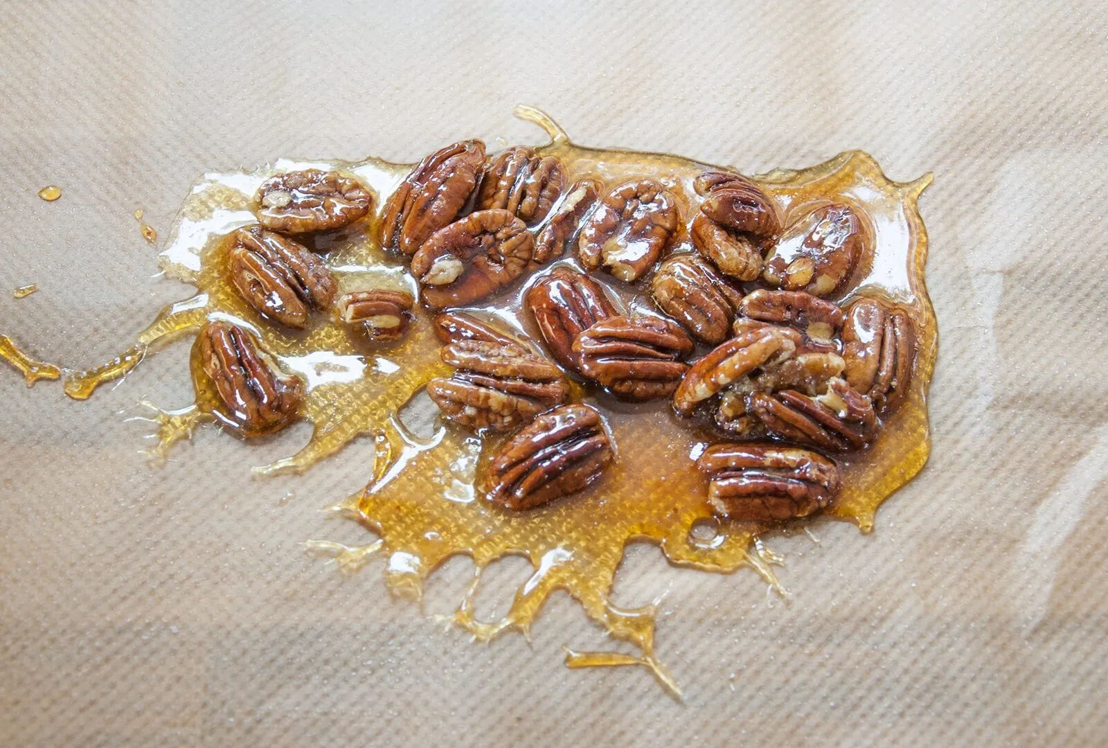 Pecan brittle. Humble Hummingbird Cake With Sweet Pecan Dust | https://theyumyumclub.com/2019/06/05/humble-hummingbird-cake-sweet-pecan-dust/