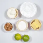 Gather the ingredients together. Humble Hummingbird Cake With Sweet Pecan Dust | https://theyumyumclub.com/2019/06/05/humble-hummingbird-cake-sweet-pecan-dust/