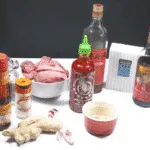 Gather the ingredients together | https://theyumyumclub.com/2019/06/27/sriracha-beef-gangnam-style/