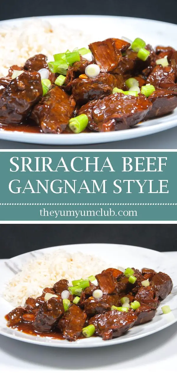 Sriracha Beef Gangnam Style | https://theyumyumclub.com/2019/06/27/sriracha-beef-gangnam-style/