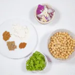 Gather the ingredients together | https://theyumyumclub.com/2019/07/05/falafels-fit-for-the-pharaohs/