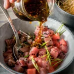 Pour in the sauce and mix until well combined.