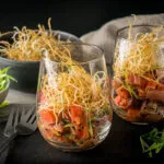 Serve tuna tartar in cups