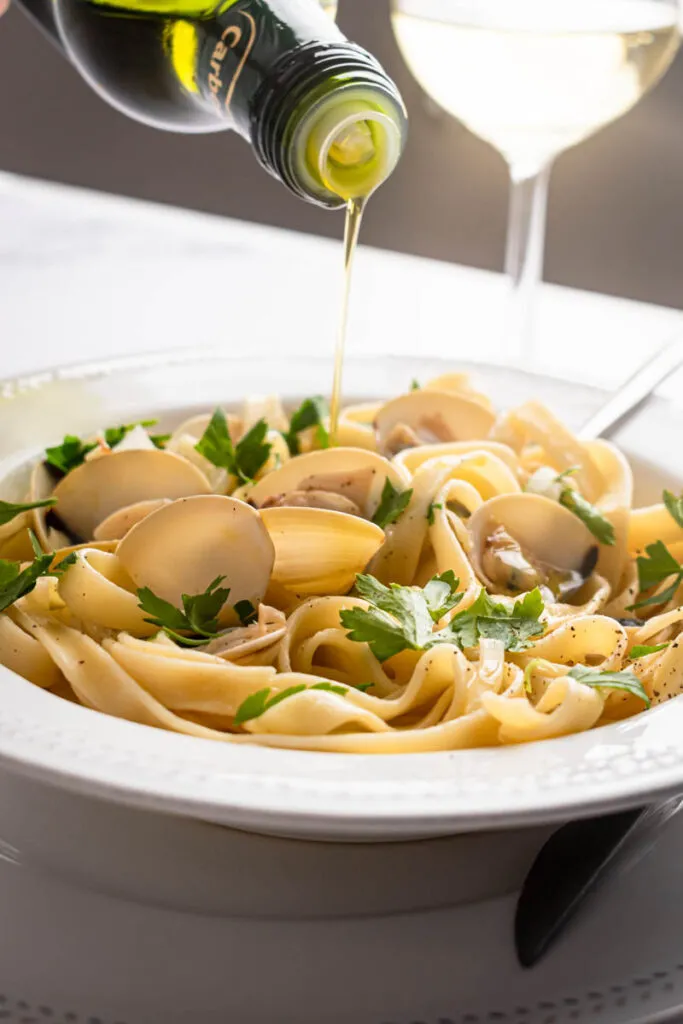 Serve with olive oil and fresh parsley.