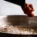 fry chicken in batches