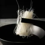 fry the rice noodles until crispy