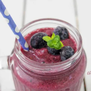 Banana, Mango and Blueberry Smoothie