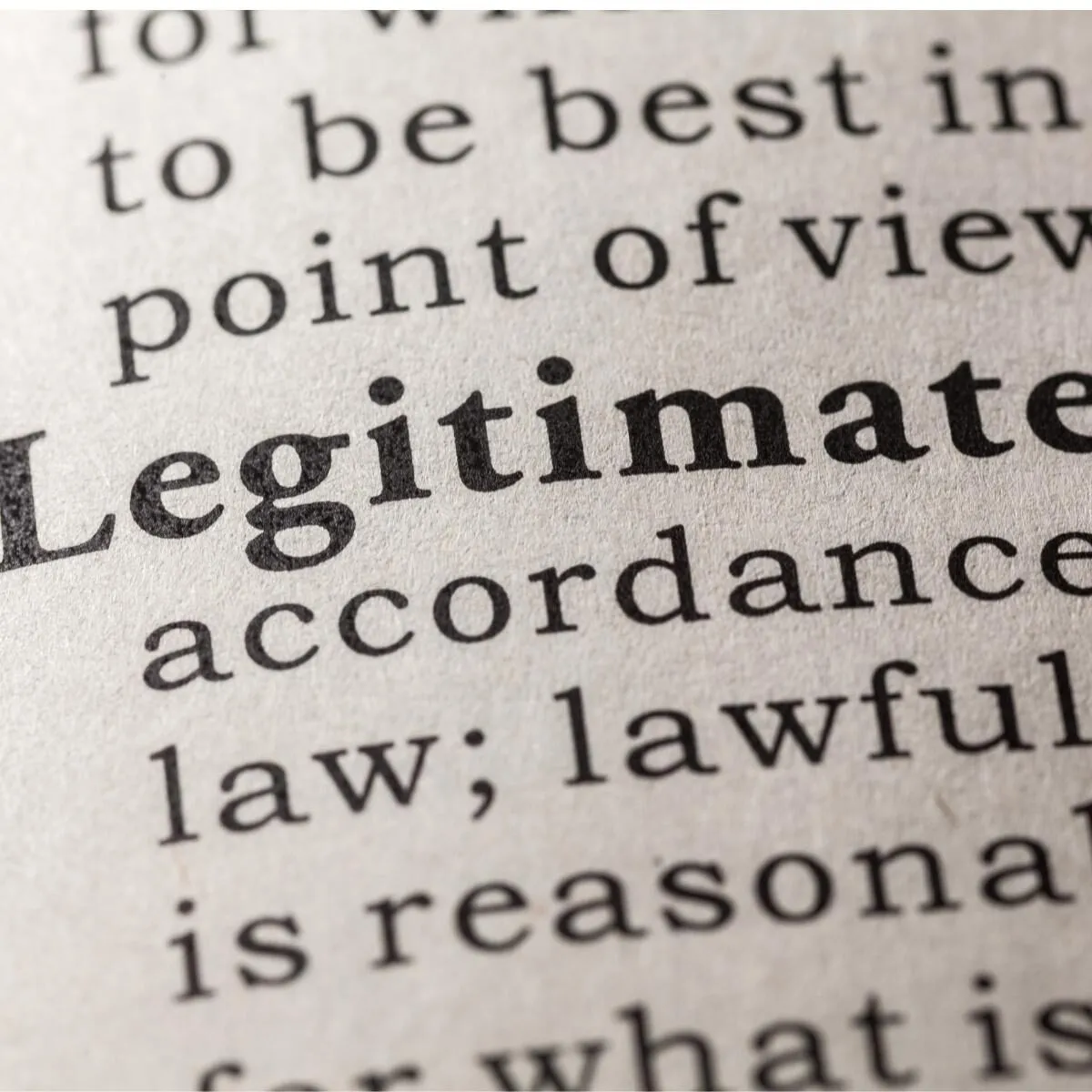 Legitimateness