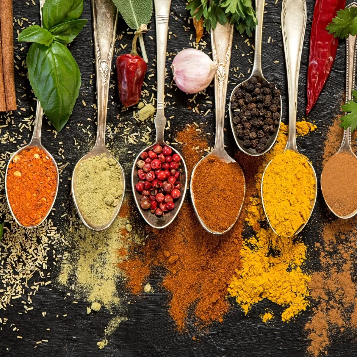 Experiment with spices and herbs