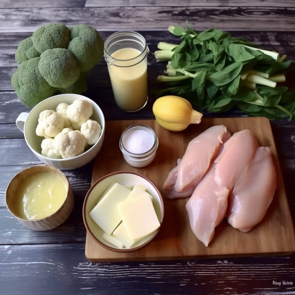 Paleo Chicken Alfredo Ingredients