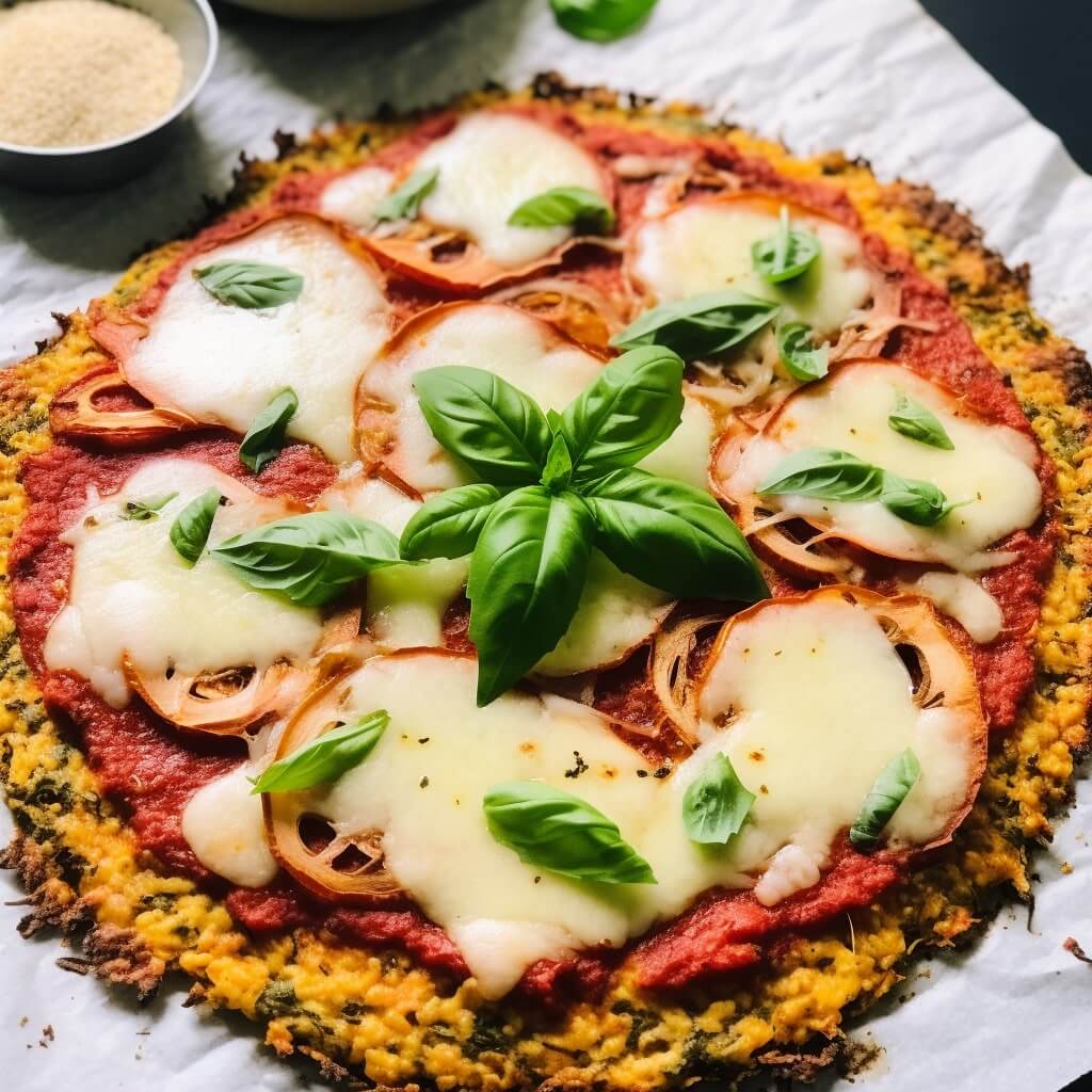 Keto Cauliflower Pizza Crust