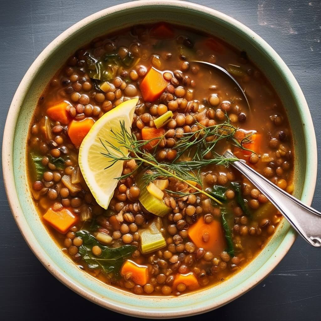 Vegan Lentil Soup Recipe - TheYumYumClub