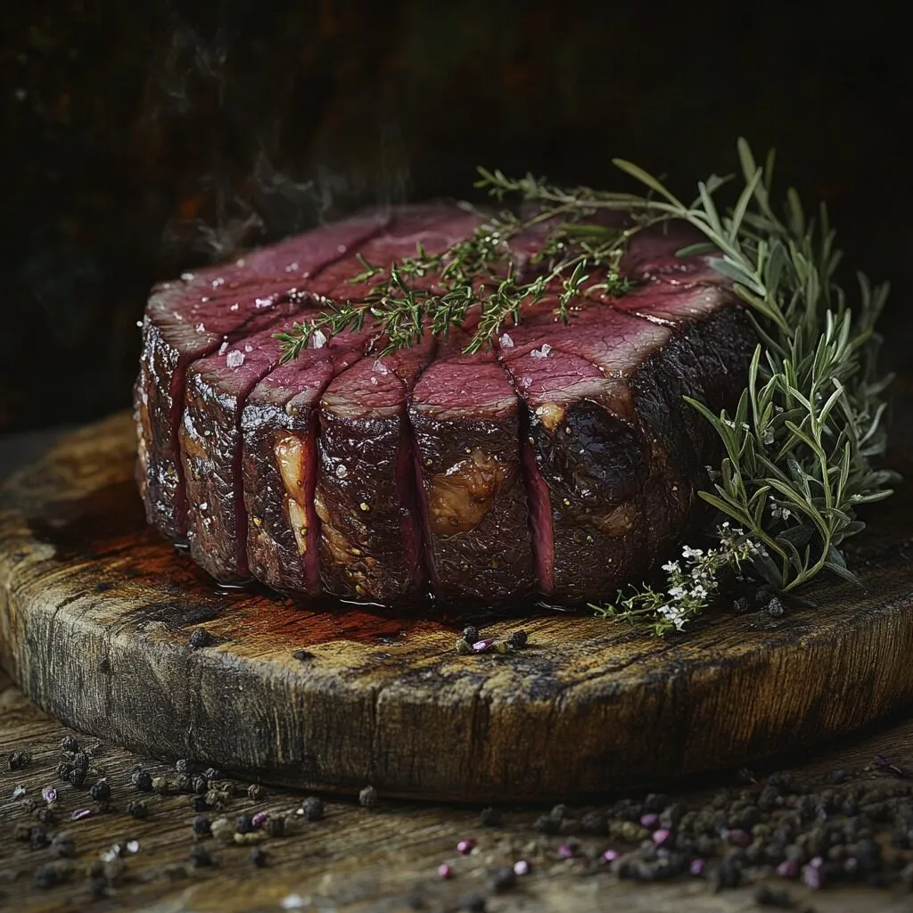 Premium Australian beef displayed on a wooden board