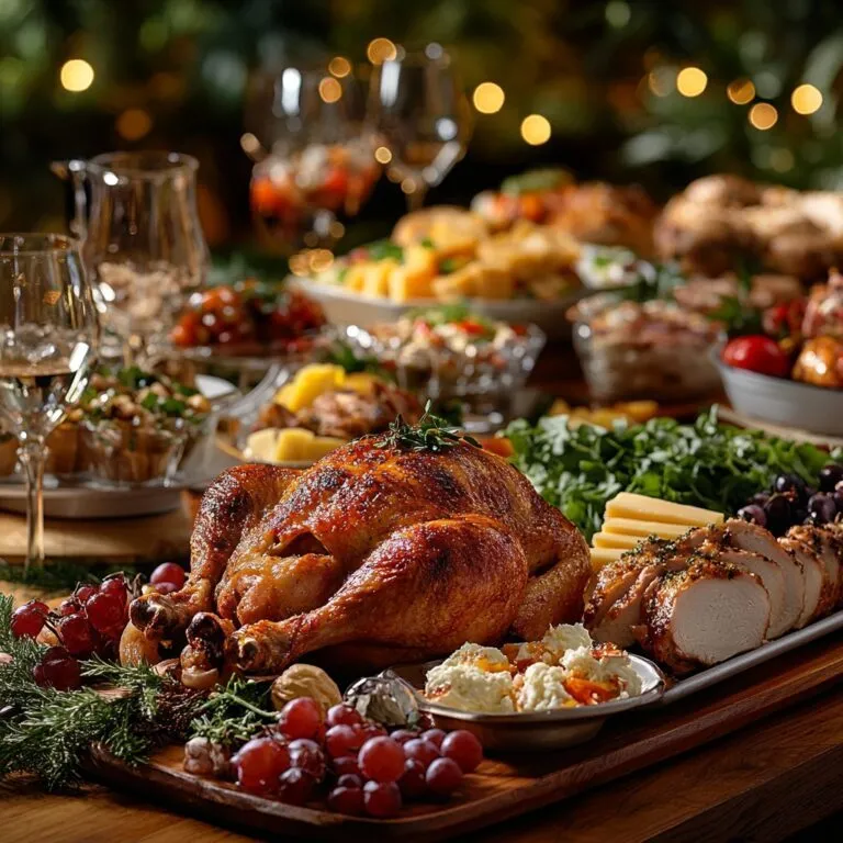 Elegant party buffet spread