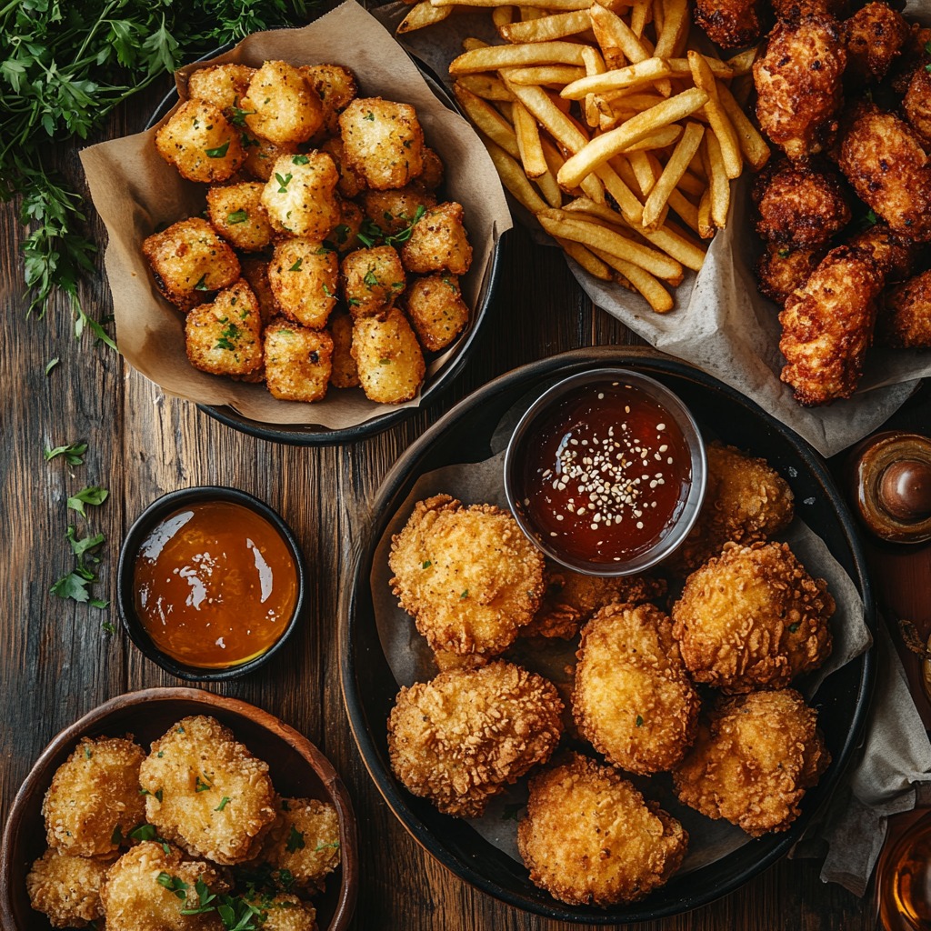 Healthy and crispy fried food without excess oil