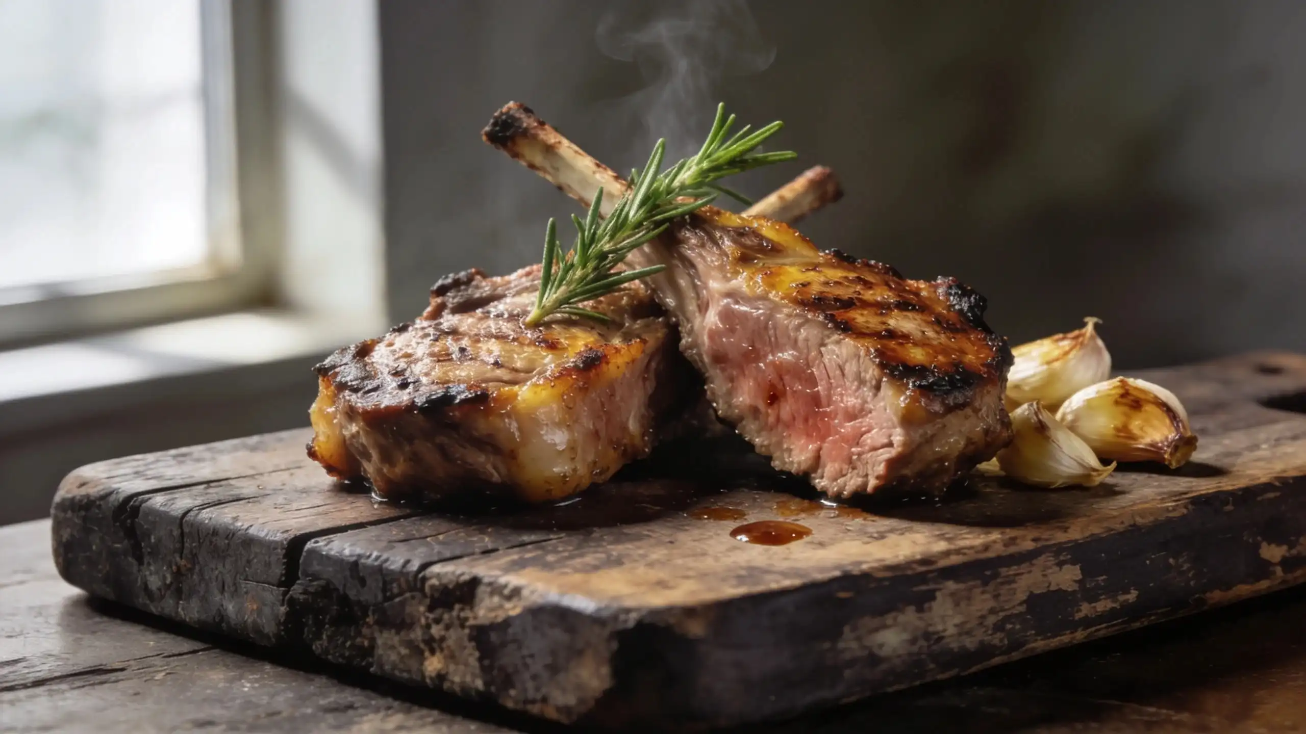 Pan-seared lamb loin chops recipe